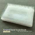 Escova de esfoliação cirúrgica/esponja com limpador de unhas